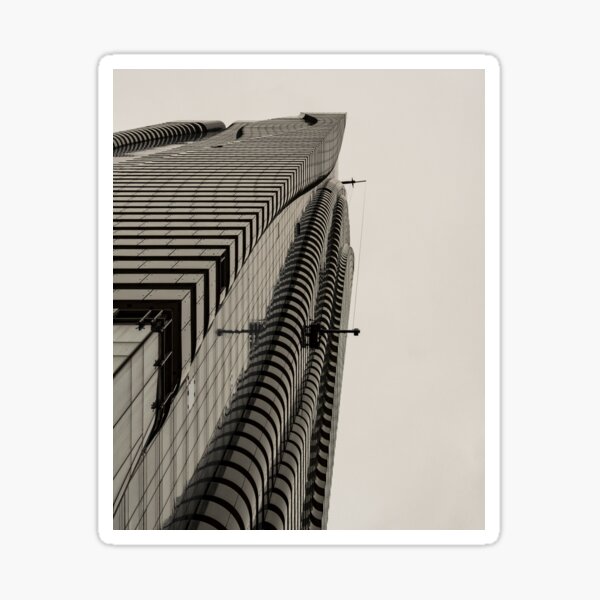 Architecture - skyscraper - tower optical illusion Sticker