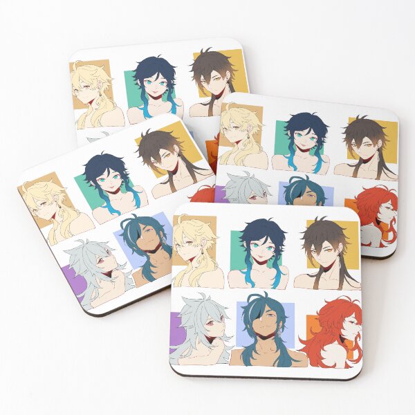 Item preview, Long-Haired Genshin Impact Boys With Their Hair Down  designed and sold by MykaAndSalmon.