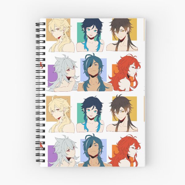 Item preview, Long-Haired Genshin Impact Boys With Their Hair Down  designed and sold by MykaAndSalmon.