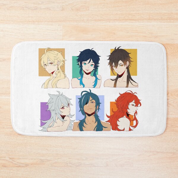 Item preview, Long-Haired Genshin Impact Boys With Their Hair Down  designed and sold by MykaAndSalmon.