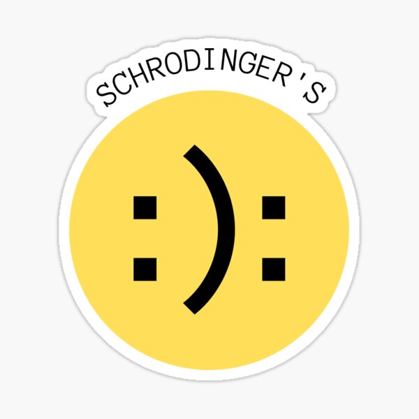 Item preview, Schrodinger's Smiley - Schrödingers Smiley designed and sold by mydoodlesateme.