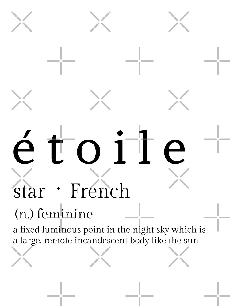 "étoile star french word aesthetic " Art Print by AHeyerDesigns