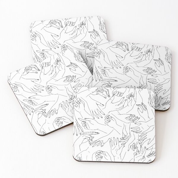 Item preview, Gestural Hands Pattern - White designed and sold by Caroline D.