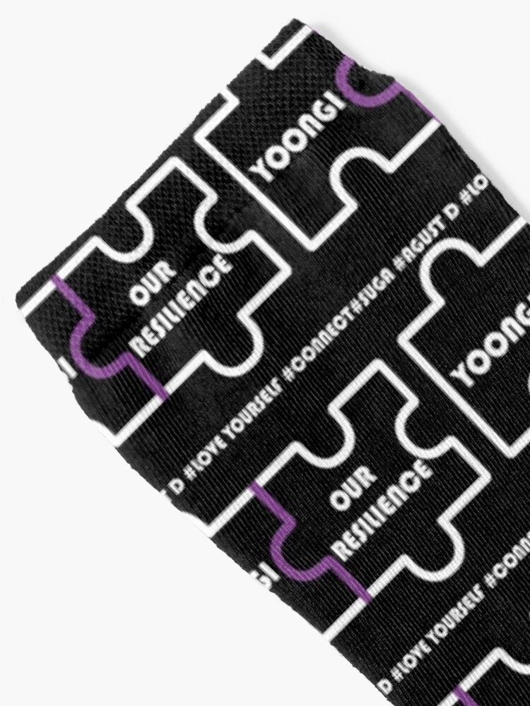 Alternate view of BTS #Connect Jigsaw - Suga (Yoongi) Socks