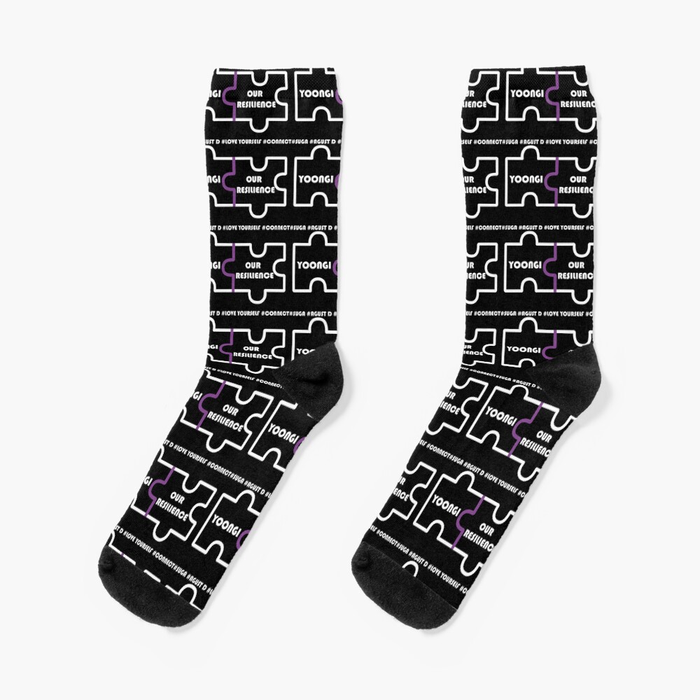 BTS #Connect Jigsaw - Suga (Yoongi) Socks