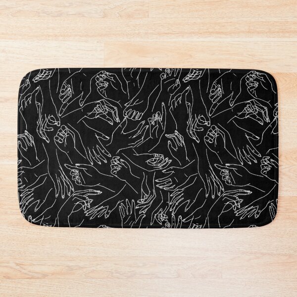 Item preview, Copy of Gestural Hands Pattern - Black designed and sold by Caroline D.