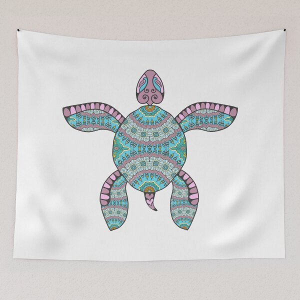 Item preview, Turquoise Polynesian Turtle designed and sold by Aroha Designs.
