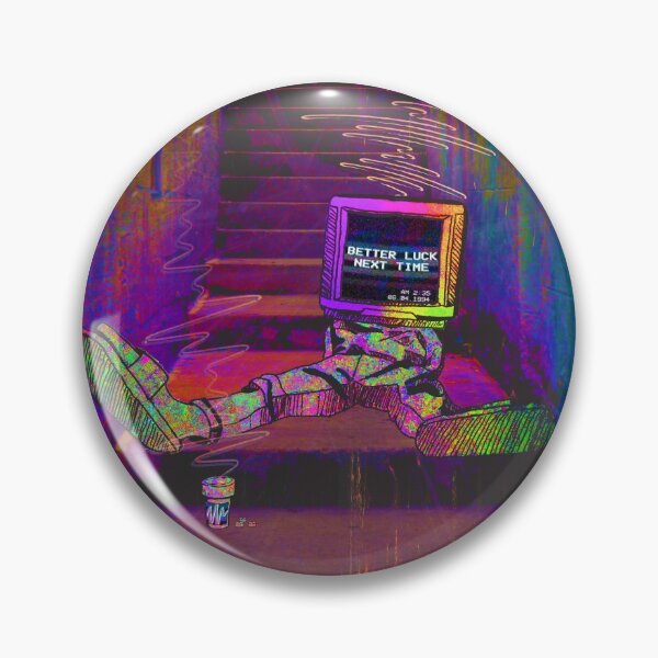 Item preview, Trippy Psychedelic lo-fi TV Head - "Retconnaissance" Poster & Products designed and sold by Steez Art.
