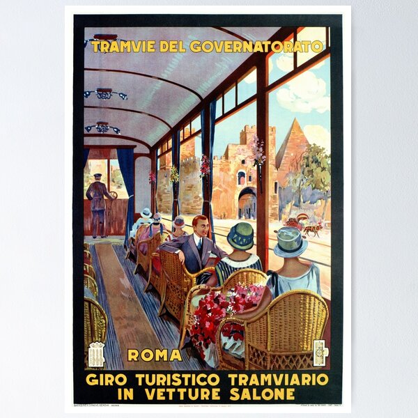 Item preview, Rome Italy Interior luxury tourist tram Italian travel designed and sold by aapshop.