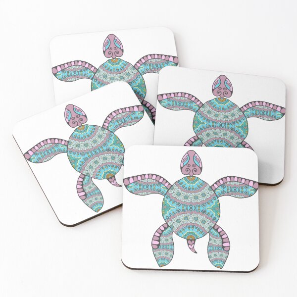 Item preview, Turquoise Polynesian Turtle designed and sold by Aroha Designs.