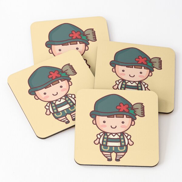 Item preview, Kawaii German Bavarian Boy en Lederhosen Character designed and sold by SLAG-Creative.