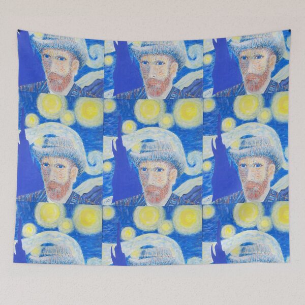 Item preview, Vincent Van Gogh on a starry night, artwork designed and sold by saranagliccuris.