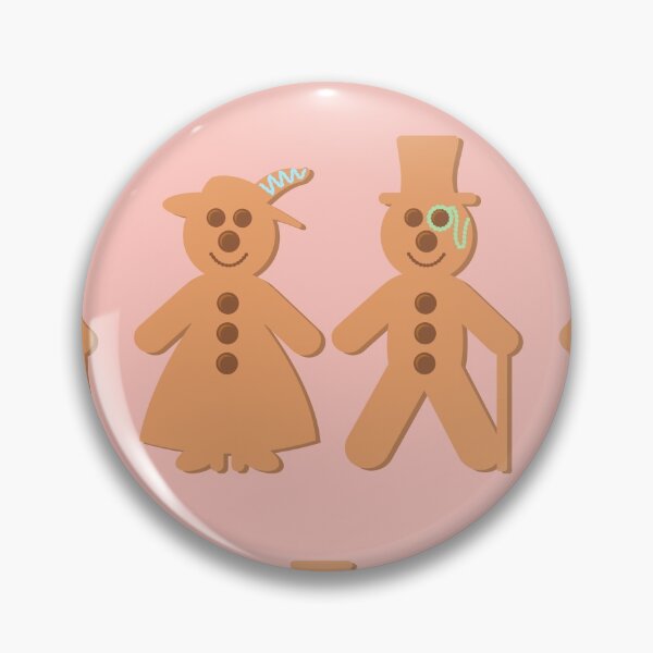 Item preview, Posh Victorian Gingerbread People on PInk designed and sold by WeaveTrumpet.