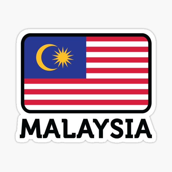 "National Flag Of Malaysia" Sticker For Sale By Artpolitic | Redbubble