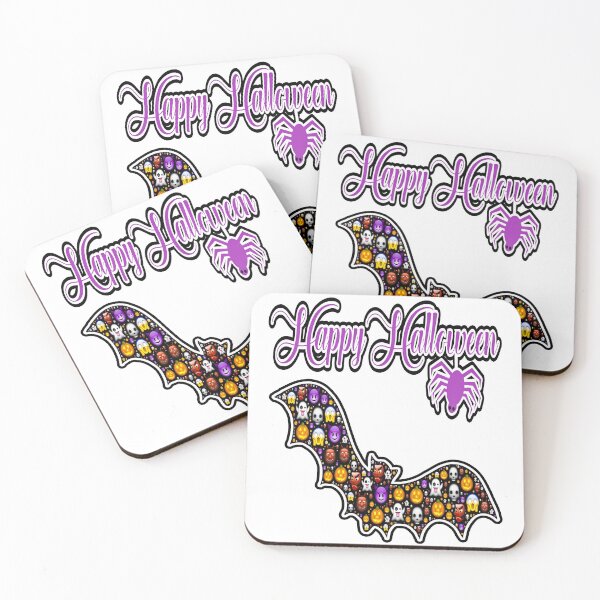 Item preview, Scary and Beautiful Bat with Emojis for a Happy Halloween designed and sold by Shekevara.