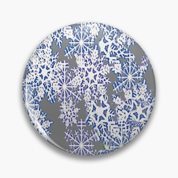 Item preview, GREY WINTER SNOWFLAKES ABSTRACT ART designed and sold by sharlesart.