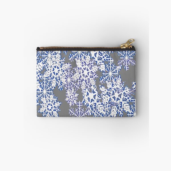 Item preview, GREY WINTER SNOWFLAKES ABSTRACT ART designed and sold by sharlesart.