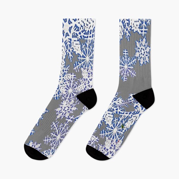 Item preview, GREY WINTER SNOWFLAKES ABSTRACT ART designed and sold by sharlesart.