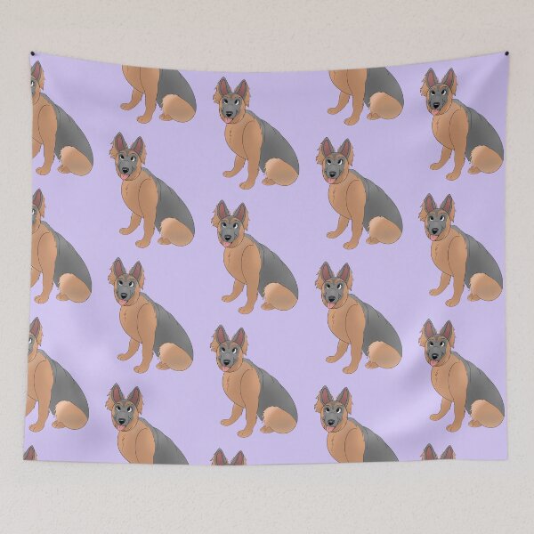 Item preview, Cartoony German Shepherd Design designed and sold by pawtraitdreams.