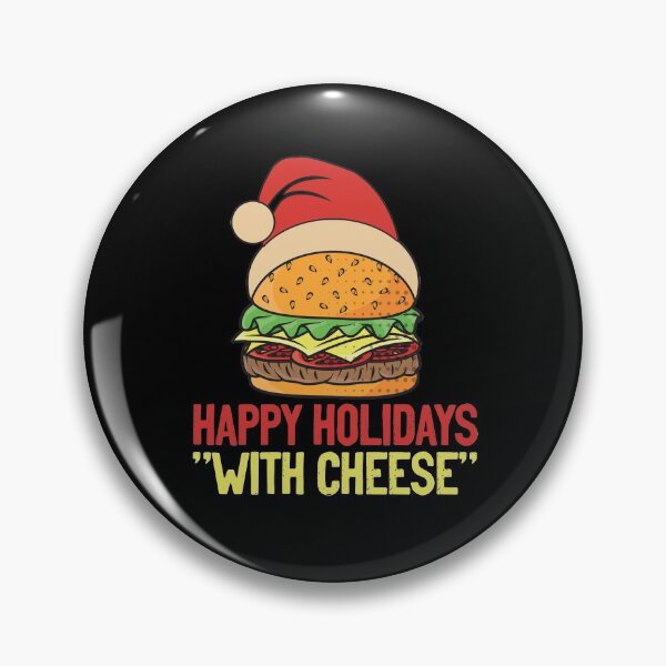 Item preview, Happy Holidays with Cheese Christmas cheeseburger designed and sold by entwistle2.