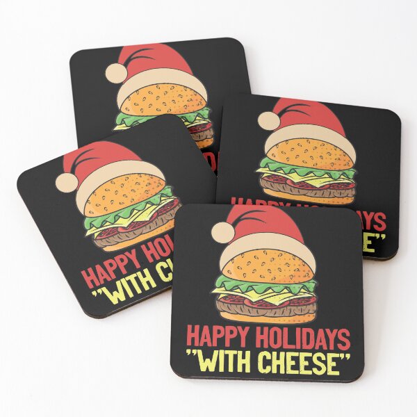 Item preview, Happy Holidays with Cheese Christmas cheeseburger designed and sold by entwistle2.