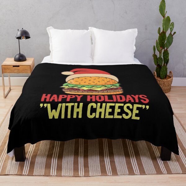 Item preview, Happy Holidays with Cheese Christmas cheeseburger designed and sold by entwistle2.