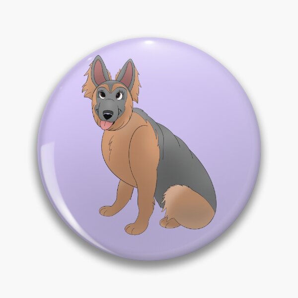 Item preview, Cartoony German Shepherd Design designed and sold by pawtraitdreams.