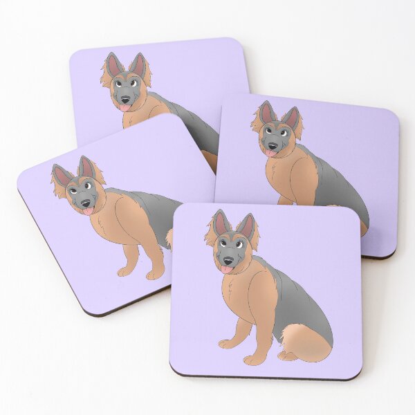 Item preview, Cartoony German Shepherd Design designed and sold by pawtraitdreams.