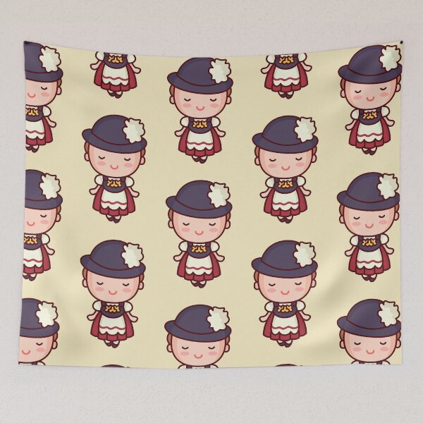 Item preview, Kawaii German Woman Character designed and sold by SLAG-Creative.