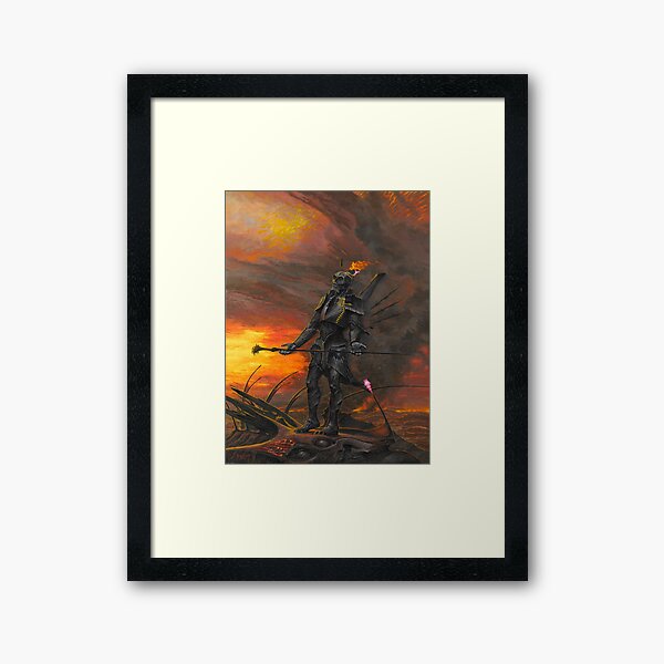 Faraii Acquires His Sword_by Wayne Barlowe Framed Art Print