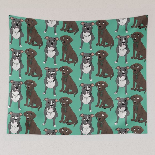 Item preview, Cartoony Lab and Pitbull Design designed and sold by pawtraitdreams.