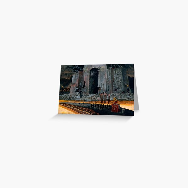 The Wargate_by Wayne Barlowe Greeting Card