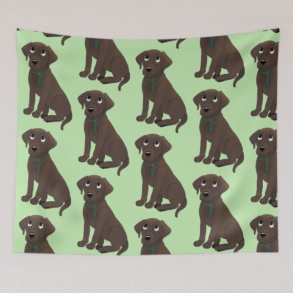 Item preview, Cartoony Chocolate Lab Design designed and sold by pawtraitdreams.