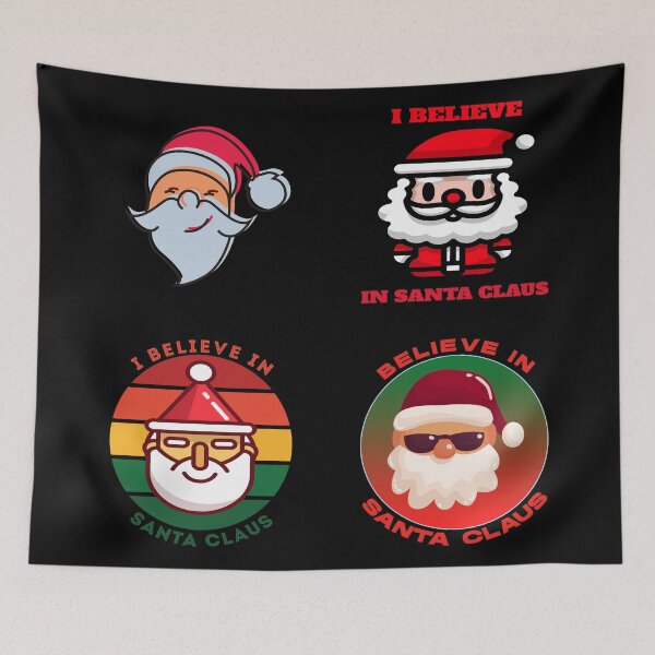 Item preview, I Believe in Santa Xmas Sticker Pack designed and sold by Coder-T.