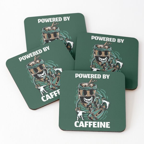 Item preview, Powered by caffeine designed and sold by Arinom.