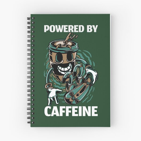 Item preview, Powered by caffeine designed and sold by Arinom.