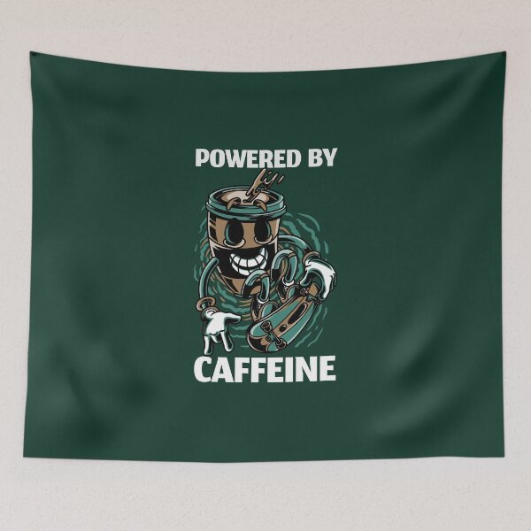 Item preview, Powered by caffeine designed and sold by Arinom.