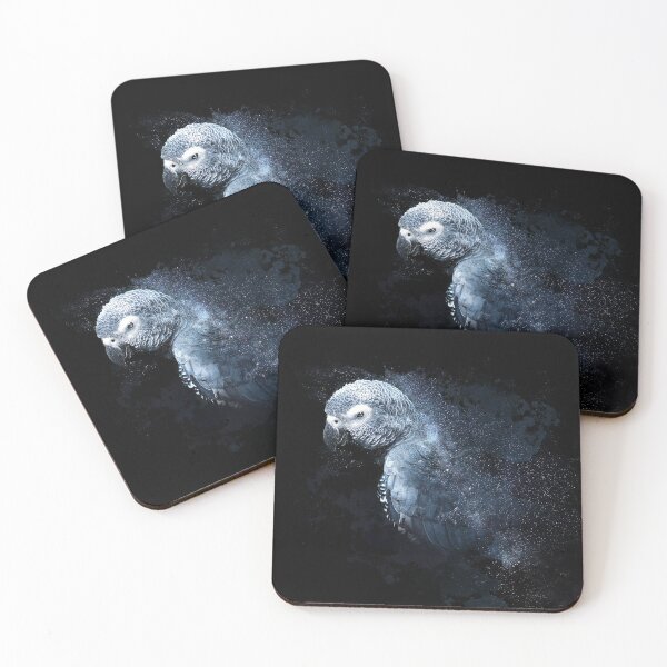Item preview, African Grey Parrot Space Nebula designed and sold by Alienphysique.