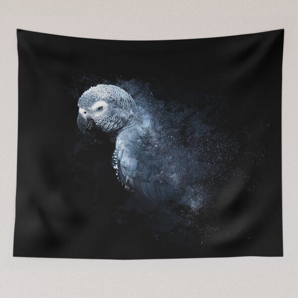 Item preview, African Grey Parrot Space Nebula designed and sold by Alienphysique.