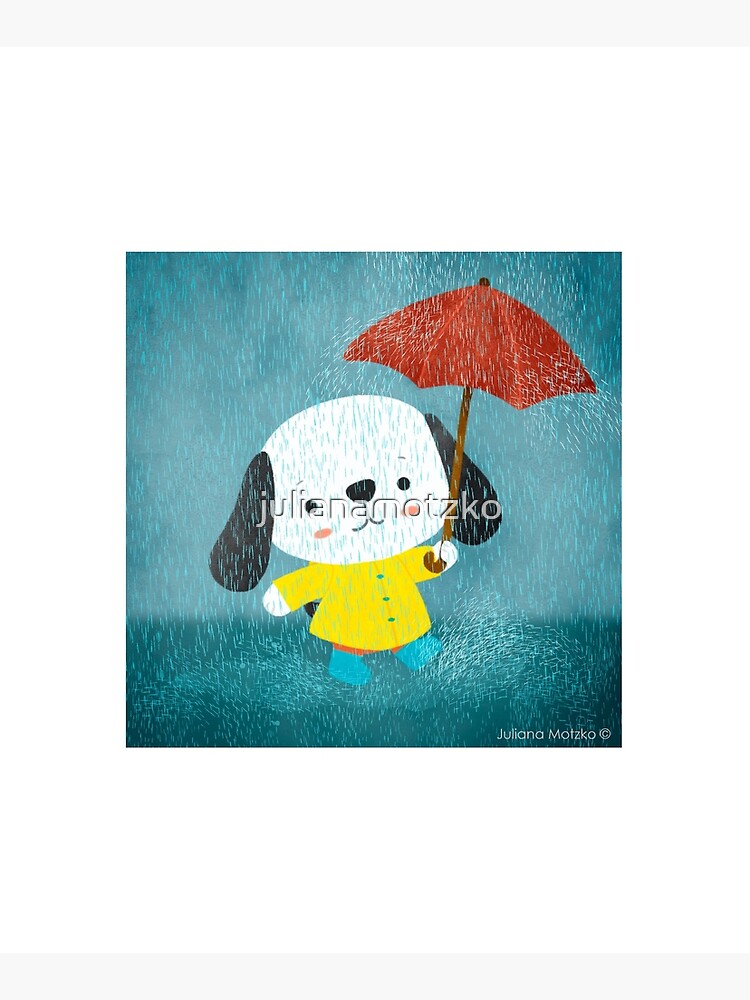 Dog in a Raincoat by julianamotzko