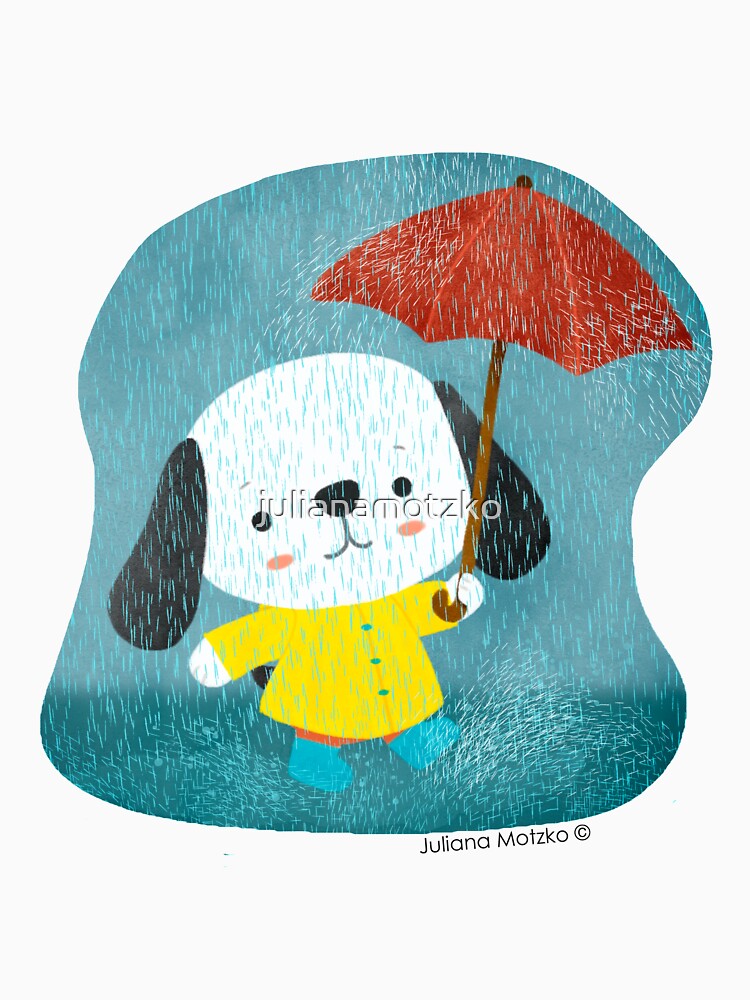 Dog in a Raincoat by julianamotzko