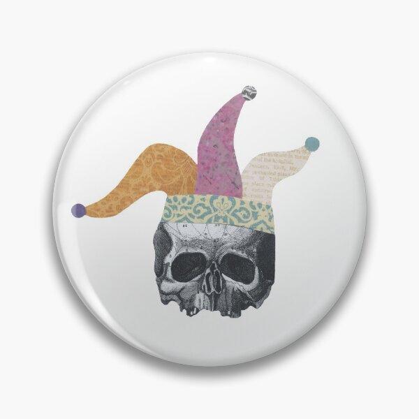 Item preview, Jester Skull designed and sold by deadcatcreation.