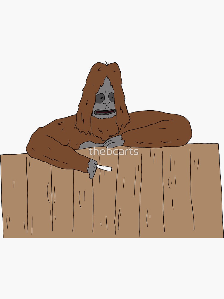 Sassy the sasquatch  Sticker for Sale by SturgesC