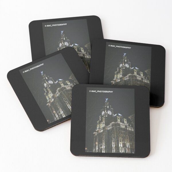Item preview, Royal Liver Building at night  designed and sold by Riacphotography.