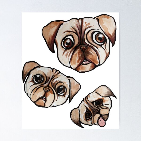 Item preview, Pugs pattern for a pug lover designed and sold by FrictionMaxxing.