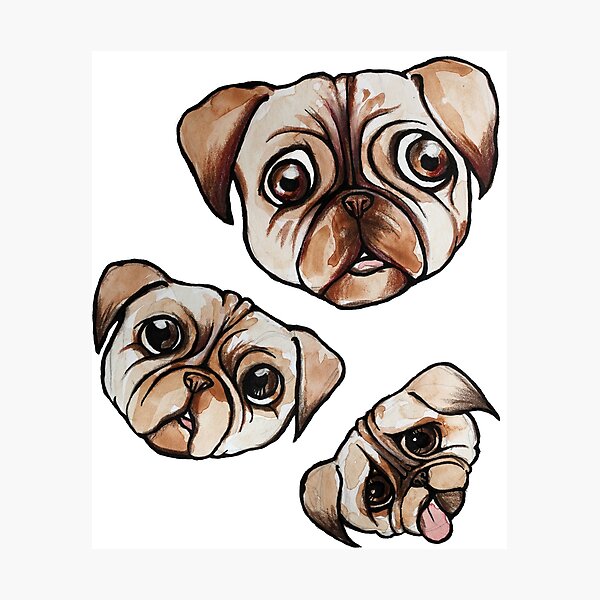 Item preview, Pugs pattern for a pug lover designed and sold by FrictionMaxxing.