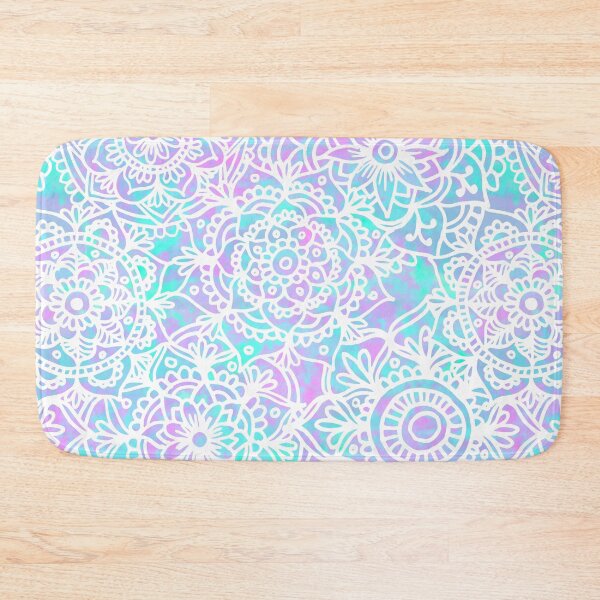 Item preview, Pastel Watercolour Mandala Pattern Blue Pink designed and sold by Julie Erin Designs.