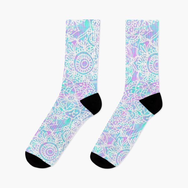 Item preview, Pastel Watercolour Mandala Pattern Blue Pink designed and sold by Julie Erin Designs.