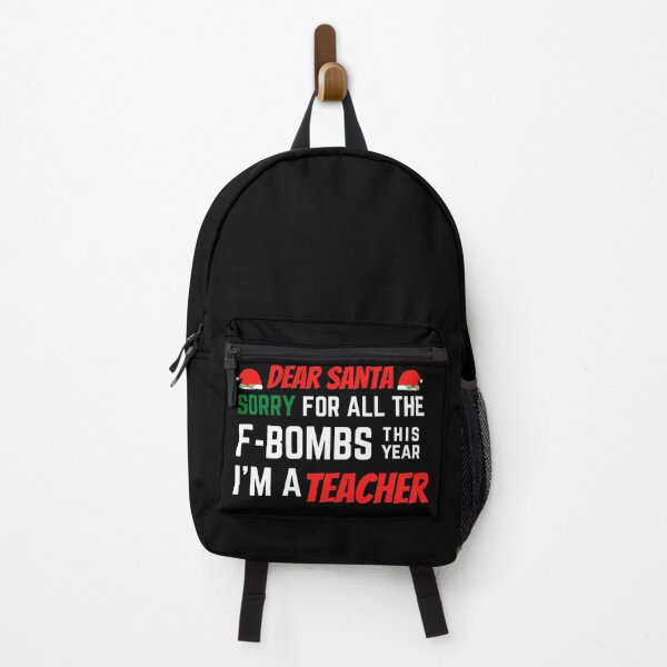 Item preview, Dear Santa Sorry For The F Bombs This Year I'm A Teacher Funny Christmas Gift designed and sold by saadtraibiz.