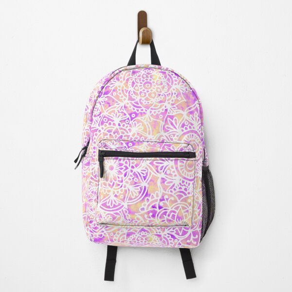 Item preview, Pastel Watercolour Mandala Pattern Purple Orange Sunset designed and sold by Julie Erin Designs.